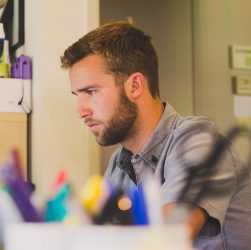Man, work, desk — From Stiffness to Suppleness: Dr Vidal Sheen 's Dynamic Joint Care Plans